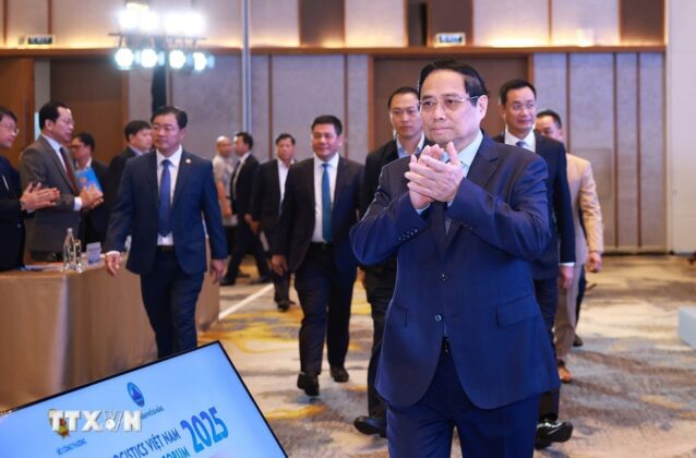 Thủ tướng Phạm Minh Ch&iacute;nh dự Diễn đ&agrave;n Logistics Việt Nam năm 2025.