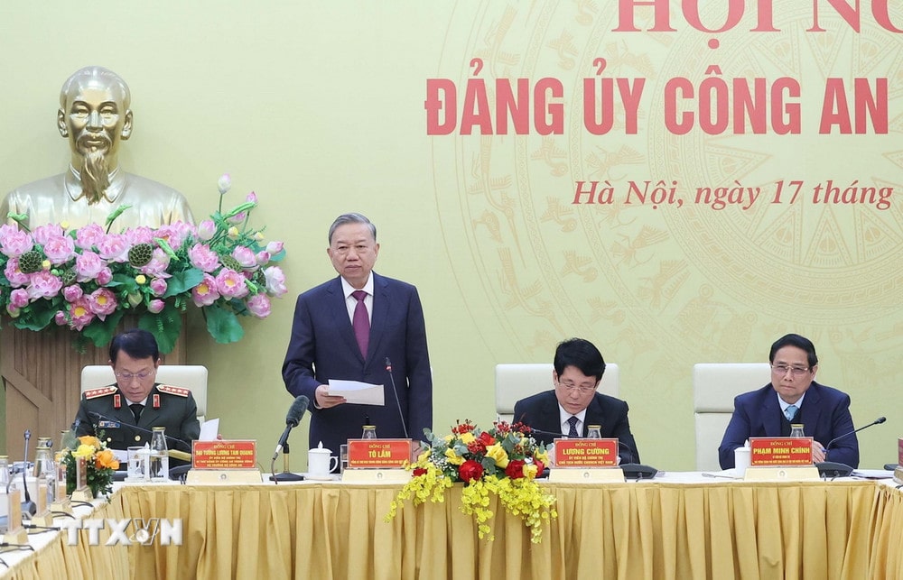Tổng Bí thư Tô Lâm dự Hội nghị Đảng ủy Công an Trung ương Tổng Bí thư Tô Lâm dự Hội nghị Đảng ủy Công an Trung ương