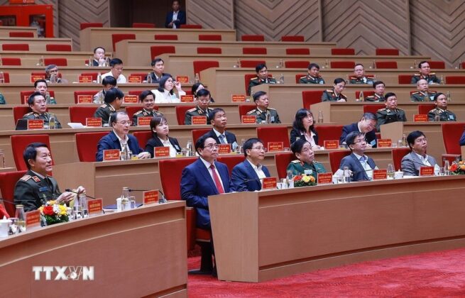 Thủ tướng Phạm Minh Ch&iacute;nh dự Hội nghị đảm bảo an ninh, trật tự phục vụ ph&aacute;t triển kinh tế-x&atilde; hội V&ugrave;ng đồng bằng s&ocirc;ng Cửu Long.