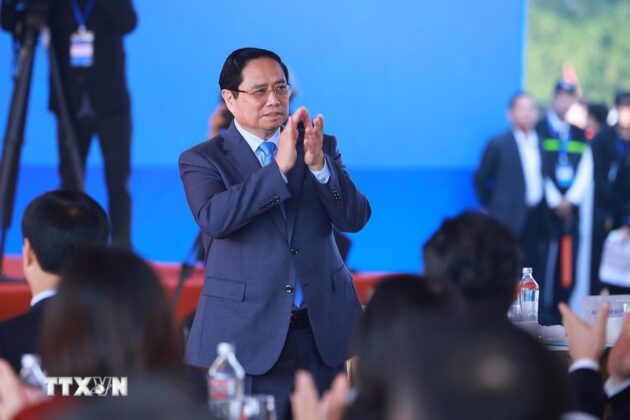 Thủ tướng Phạm Minh Ch&iacute;nh dự khởi c&ocirc;ng Dự &aacute;n đầu tư x&acirc;y dựng khu đ&ocirc; thị thể thao Olympic, H&agrave; Nội.