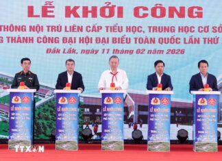 Tổng Bí thư Tô Lâm dự khởi công Trường Phổ thông nội trú liên cấp Tiểu học, THCS xã Ea Rốk