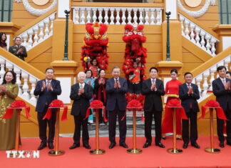 Tổng Bí thư Tô Lâm, Chủ tịch nước Lương Cường dự khánh thành Trụ sở làm việc Cơ quan Chủ tịch nước
