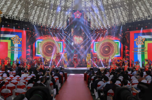 Buổi tổng duyệt Lễ khai mạc Hội chợ m&ugrave;a Xu&acirc;n lần thứ nhất &ndash; 2026 diễn ra v&agrave;o chiều 1/2.