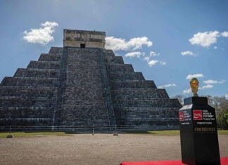 World Cup 2026: Mexico giới thiệu cúp vàng tại kỳ quan Chichén Itzá