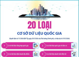 Danh mục 20 loại cơ sở dữ liệu quốc gia mới ban hành
