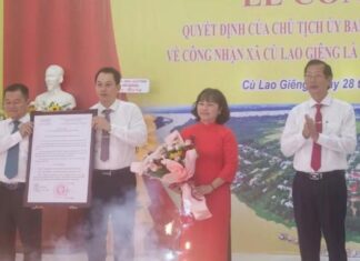 Đảng bộ xã Cù Lao Giêng tổ chức Lễ công bố xã đảo của tỉnh An Giang