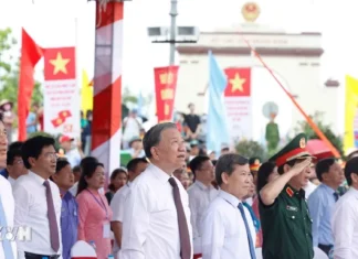 Tổng Bí thư, Chủ tịch nước dự Lễ Thượng cờ 'Thống nhất non sông'