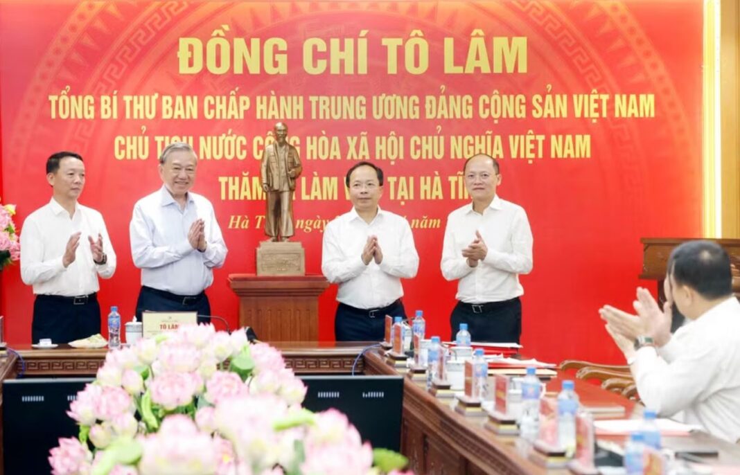 Tổng Bí thư, Chủ tịch nước Tô Lâm làm việc với Ban Thường vụ Tỉnh ủy Hà Tĩnh Tổng Bí thư, Chủ tịch nước Tô Lâm làm việc với Ban Thường vụ Tỉnh ủy Hà Tĩnh