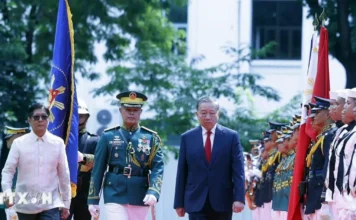Lễ đón Tổng Bí thư, Chủ tịch nước Tô Lâm và Phu nhân thăm cấp Nhà nước tới Philippines