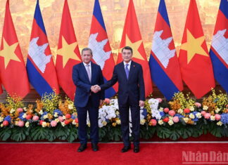Thủ tướng Lê Minh Hưng chủ trì Lễ đón Thủ tướng Vương quốc Campuchia Hun Manet thăm chính thức Việt Nam và tham dự Diễn đàn Tương lai ASEAN lần thứ ba.