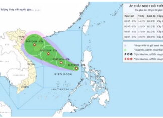 Áp thấp nhiệt đới trên Biển Đông có khả năng mạnh lên thành bão số 1 Áp thấp nhiệt đới trên Biển Đông có khả năng mạnh lên thành bão số 1
